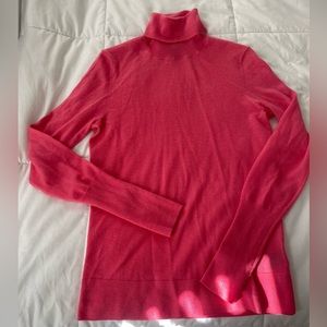 Saks Fifth Avenue cashmere watermelon turtleneck